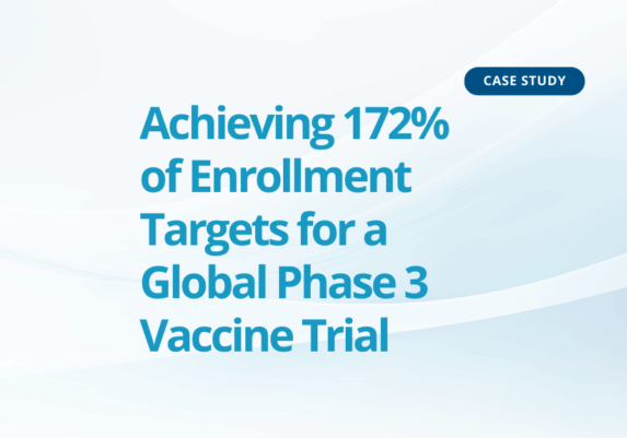 Achieving 172% of Enrollment Targets for a Global Phase 3 Vaccine Trial
